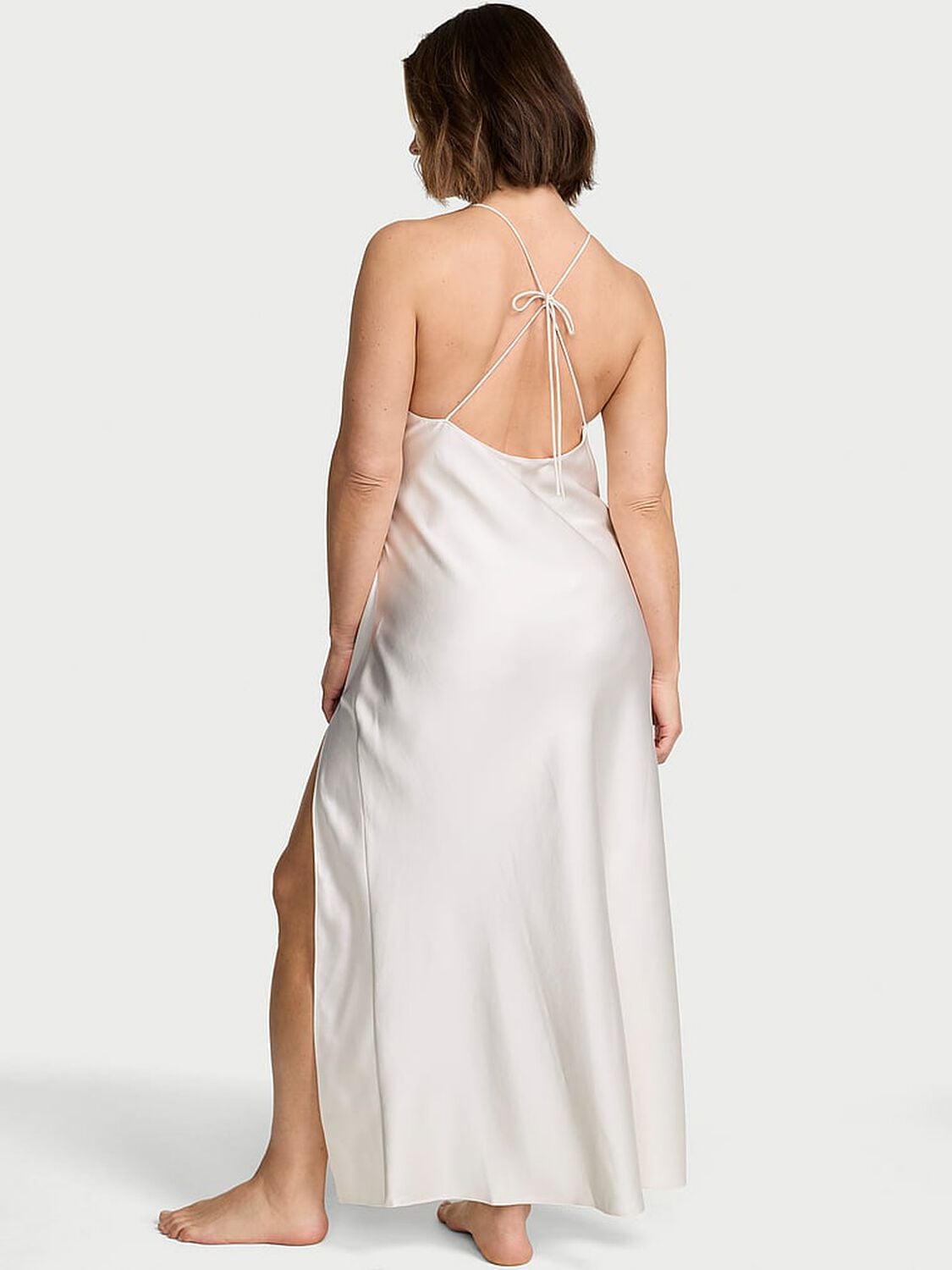 vs Dream Angels Frou Frou Embroidery & Satin Draped Maxi Slip Print 2 of 2 