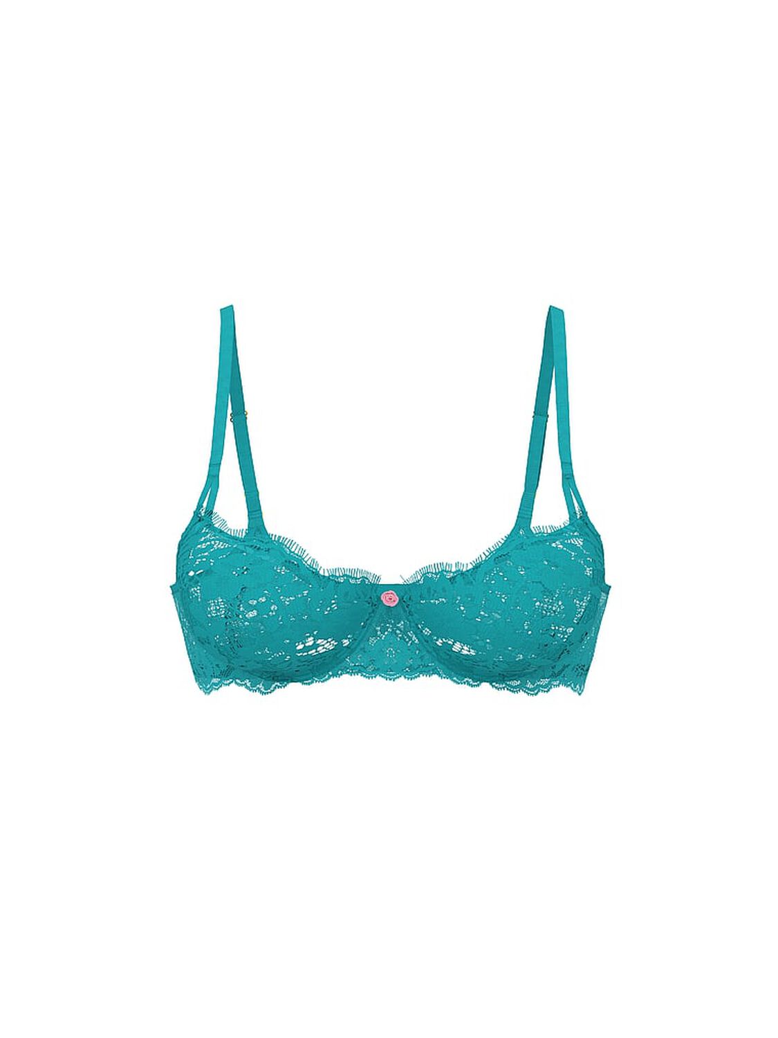 vs Dream Angels Wicked Unlined Lace Balconette Bra Weekend Blue 3 of 4 