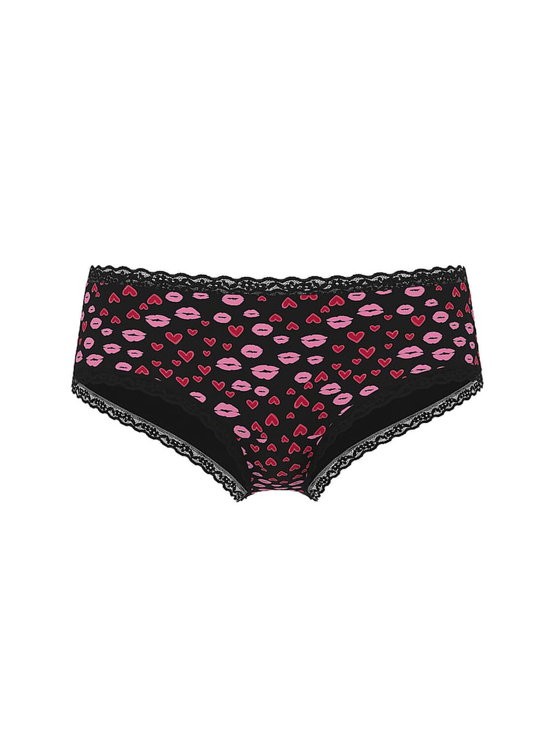 vs Lace Trim Cotton Lace-Waist Cheeky Panty 3 of 3 