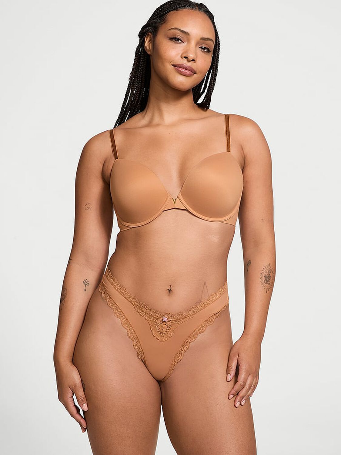 vs Dream Angels Smooth Lightly Lined Demi Bra Toffee 4 of 4 