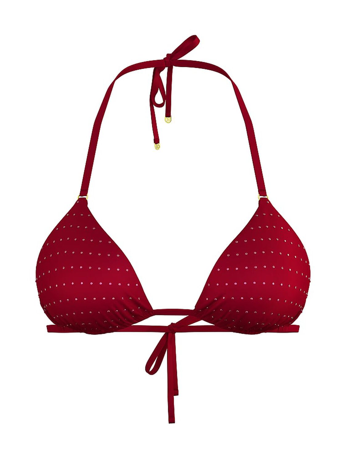 vs Victoria's Secret Swim Essential Diamanté Triangle Bikini Top 3 of 3 