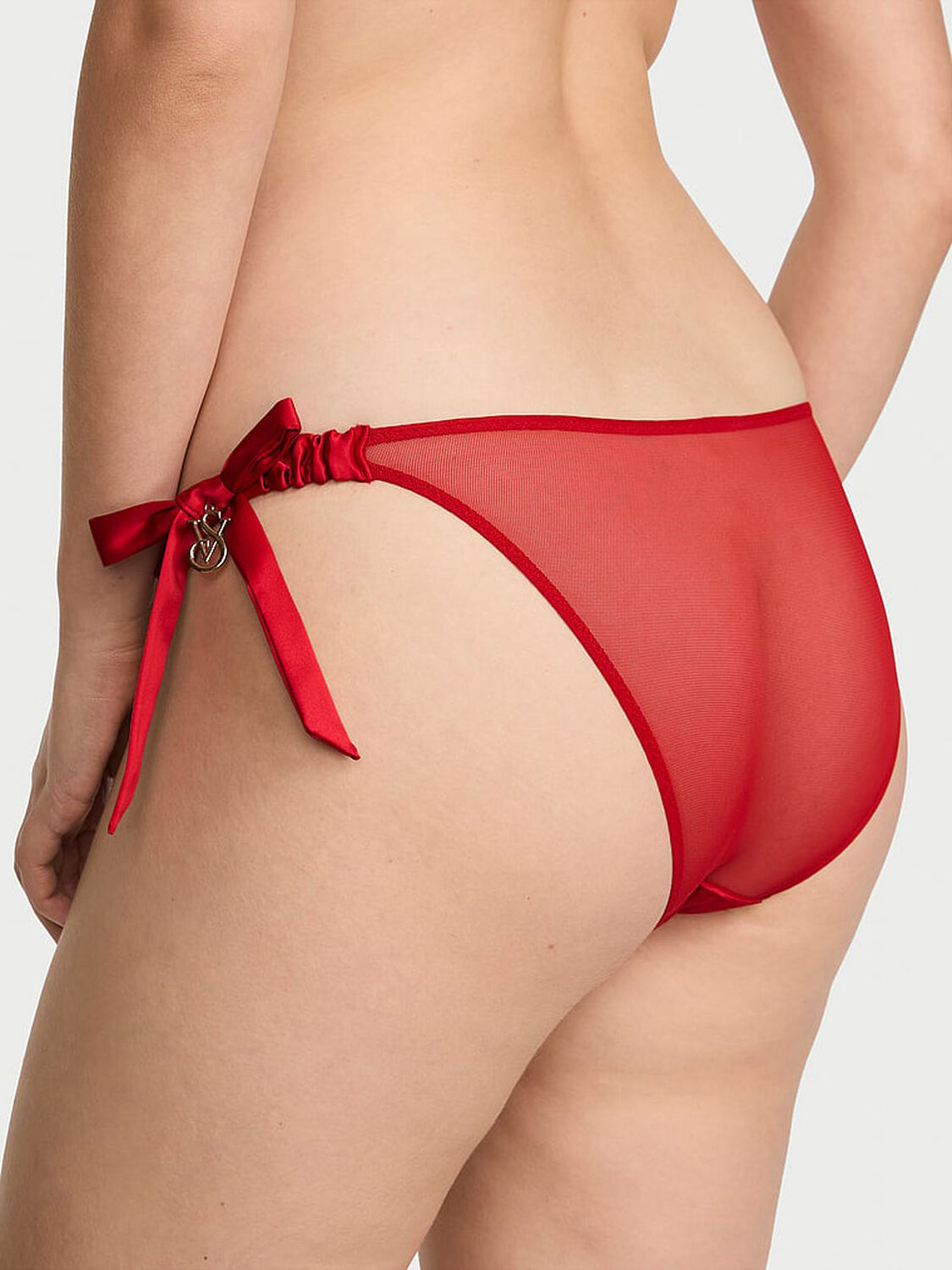 vs Victoria's Secret Satin Bows Cheeky Panty 2 of 2 
