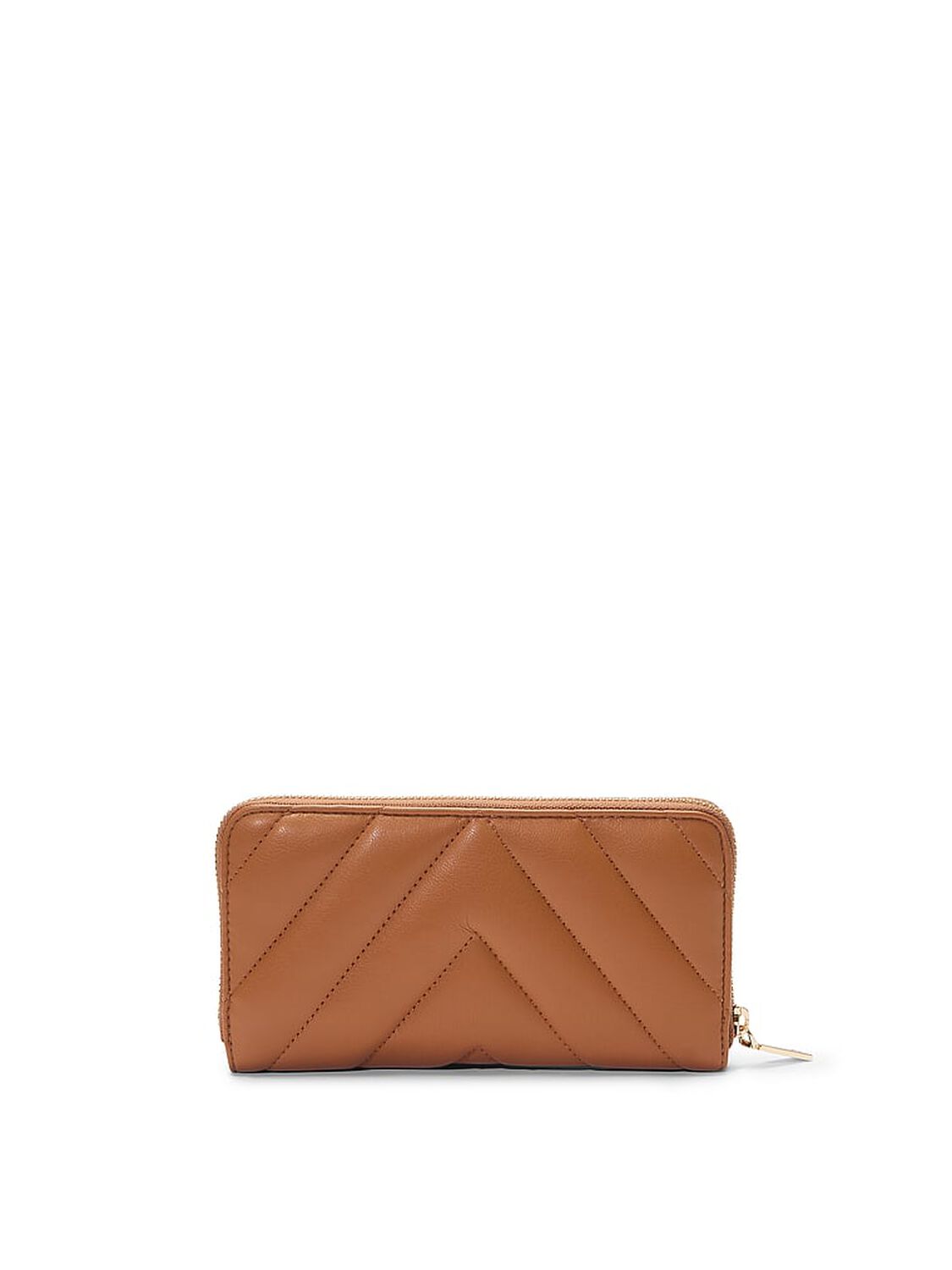 vs Victoria's Secret Large Wallet with Zip Brown 2 of 3 