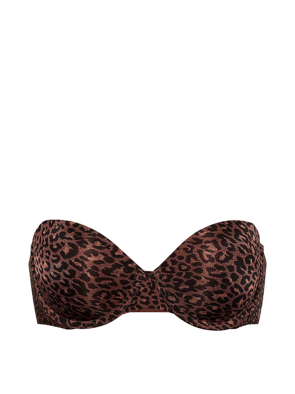 vs Victoria's Secret Bare Uplift Strapless Bra Ganache Leopard 3 of 4 