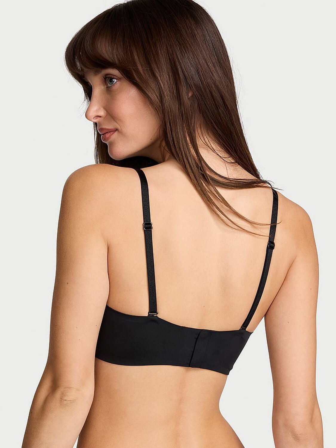 vs Victoria's Secret Bare Lightly Lined Sweetheart Strapless Bra Black 2 of 3 