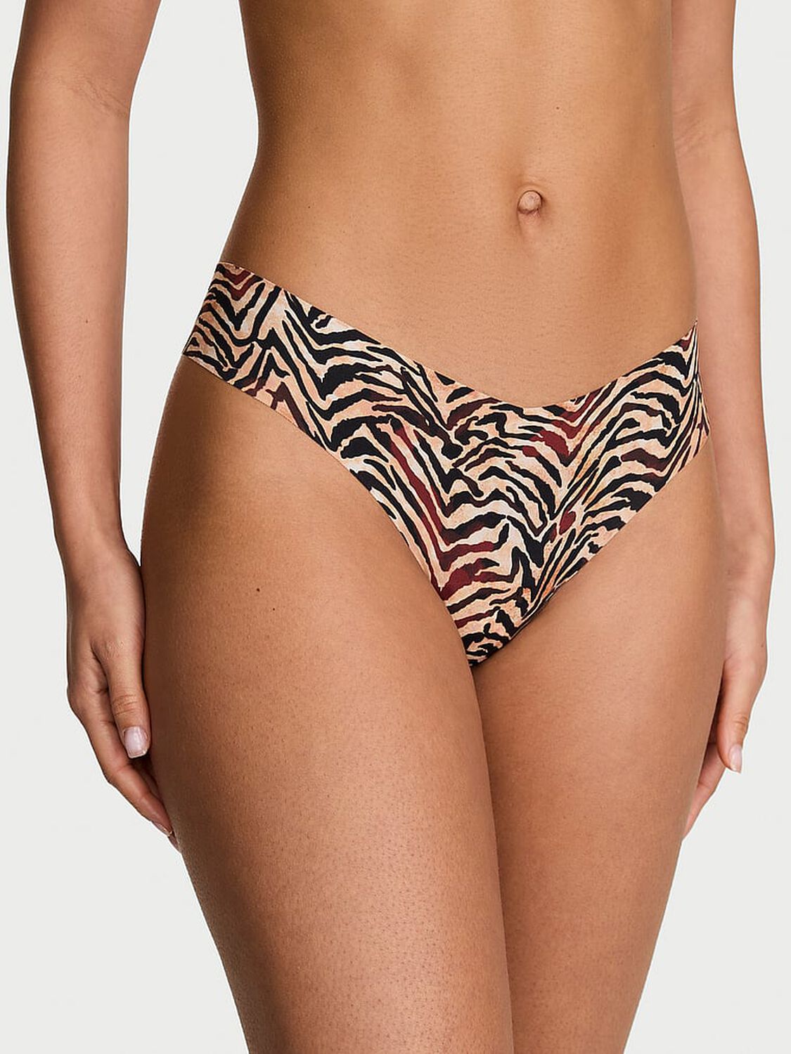 vs No-Show No-Show Thong Panty Asteroid Grey Animal 1 of 3 