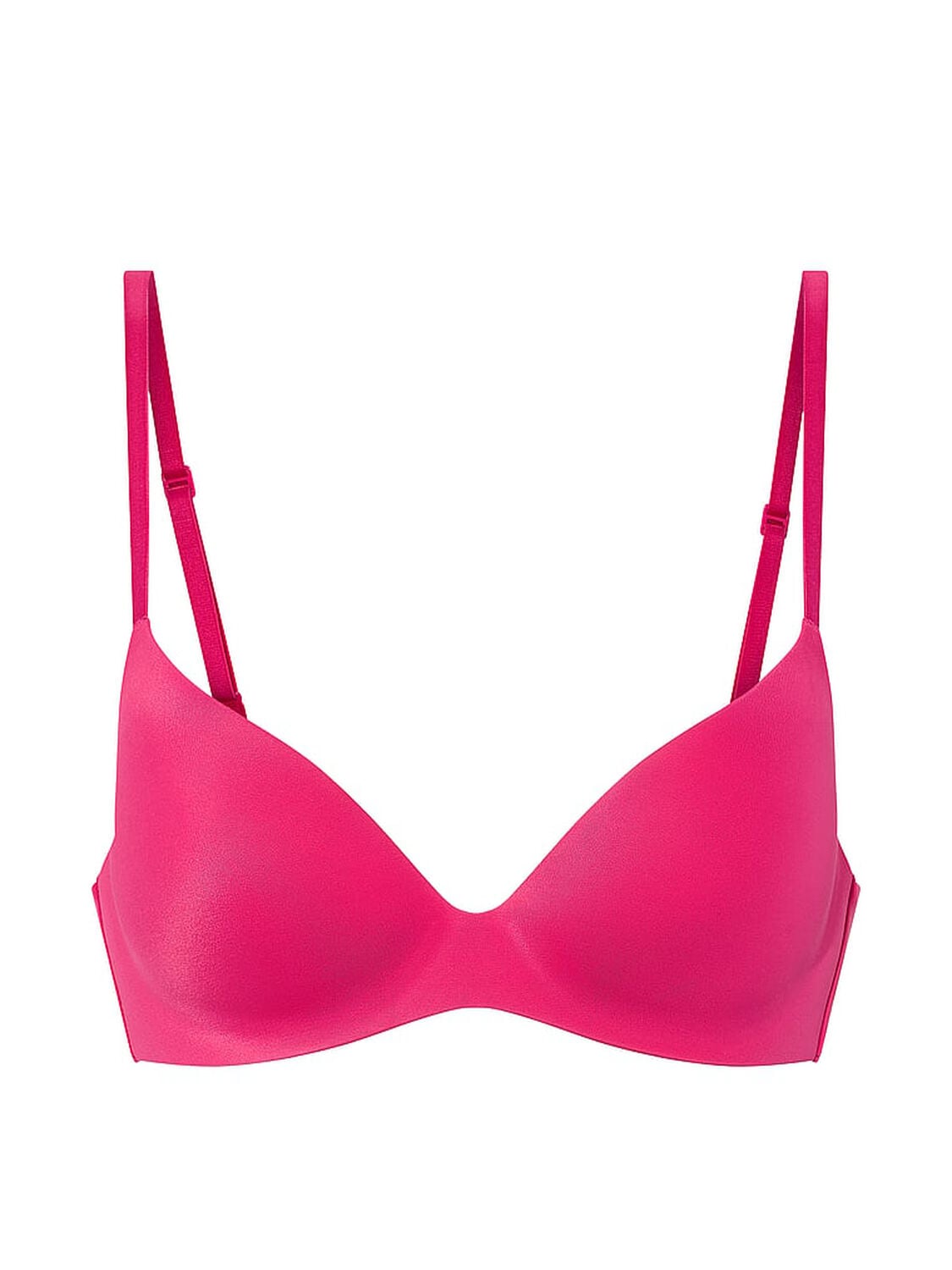 vs Body By Victoria FlexFactor Lightly Lined Plunge Demi Bra Pop Pink 3 of 3 