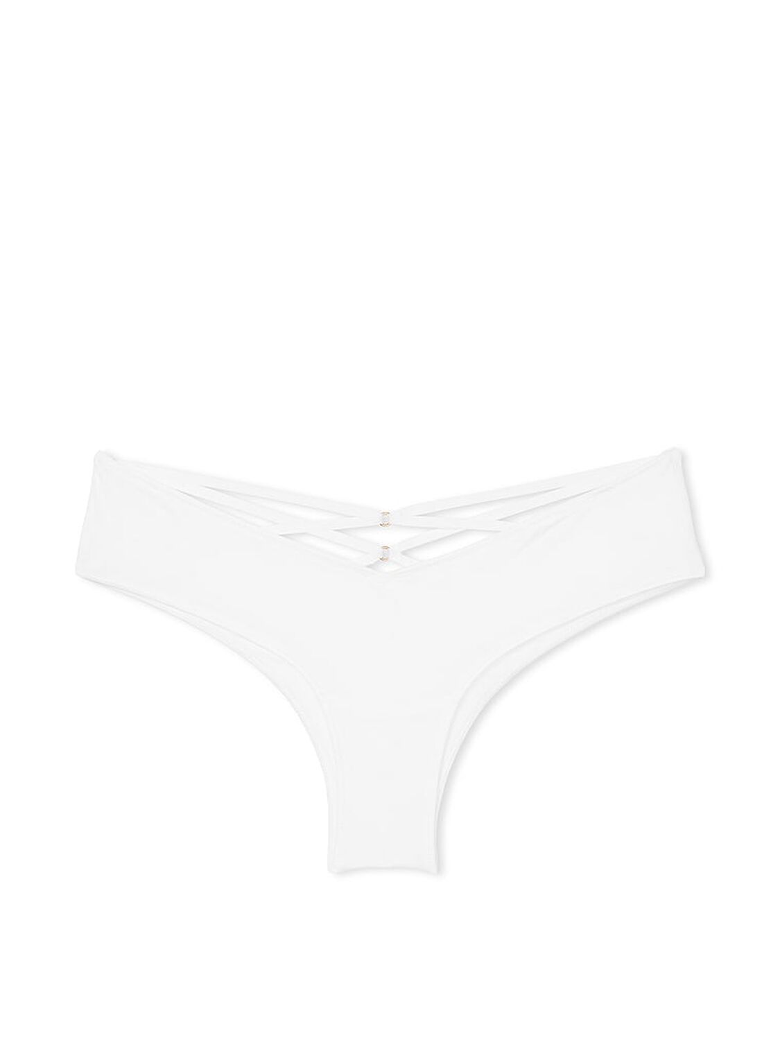 vs Very Sexy Strappy Back High-Leg Cheeky Panty Vs White 3 of 4 