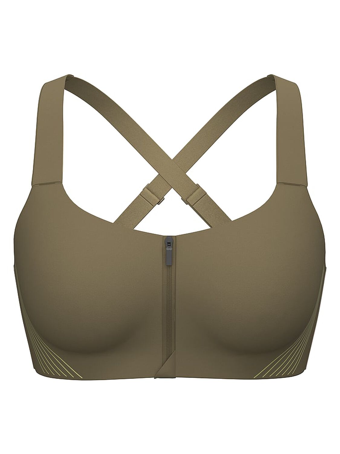 vs Vsx Knockout Front-Close Sports Bra Desert Cactus 3 of 4 