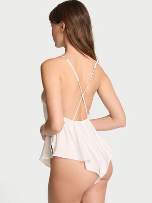 Satin Flutter Romper