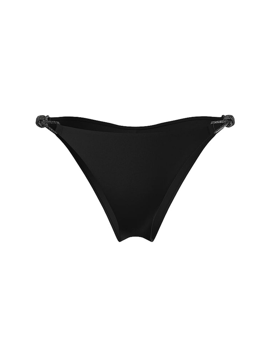 vs Victoria's Secret Swim Shine Rope Itsy Bikini Bottom Black 3 of 3 