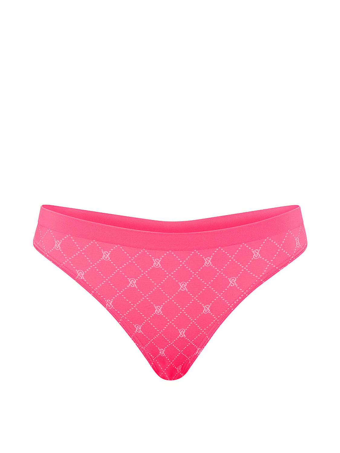 vs Seamless Seamless Thong Panty Bombshell Pink Diamond Lockup 3 of 3 