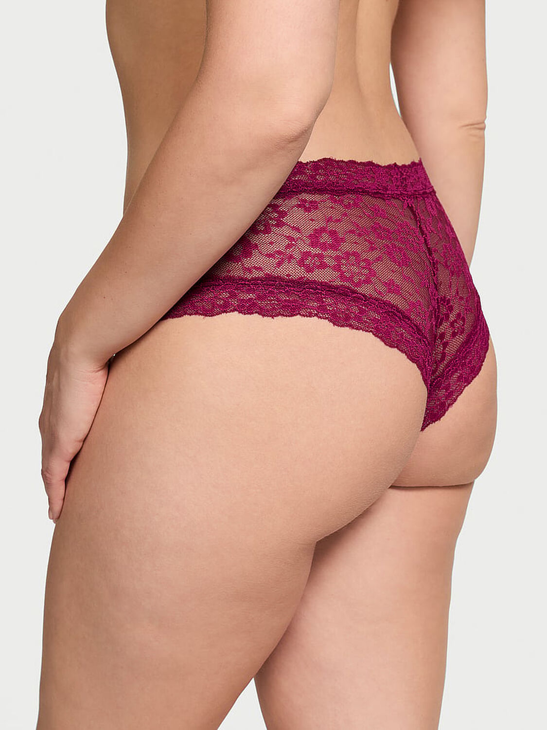vs The Lacie Lace Cheeky Panty Plum Rouge 2 of 3 