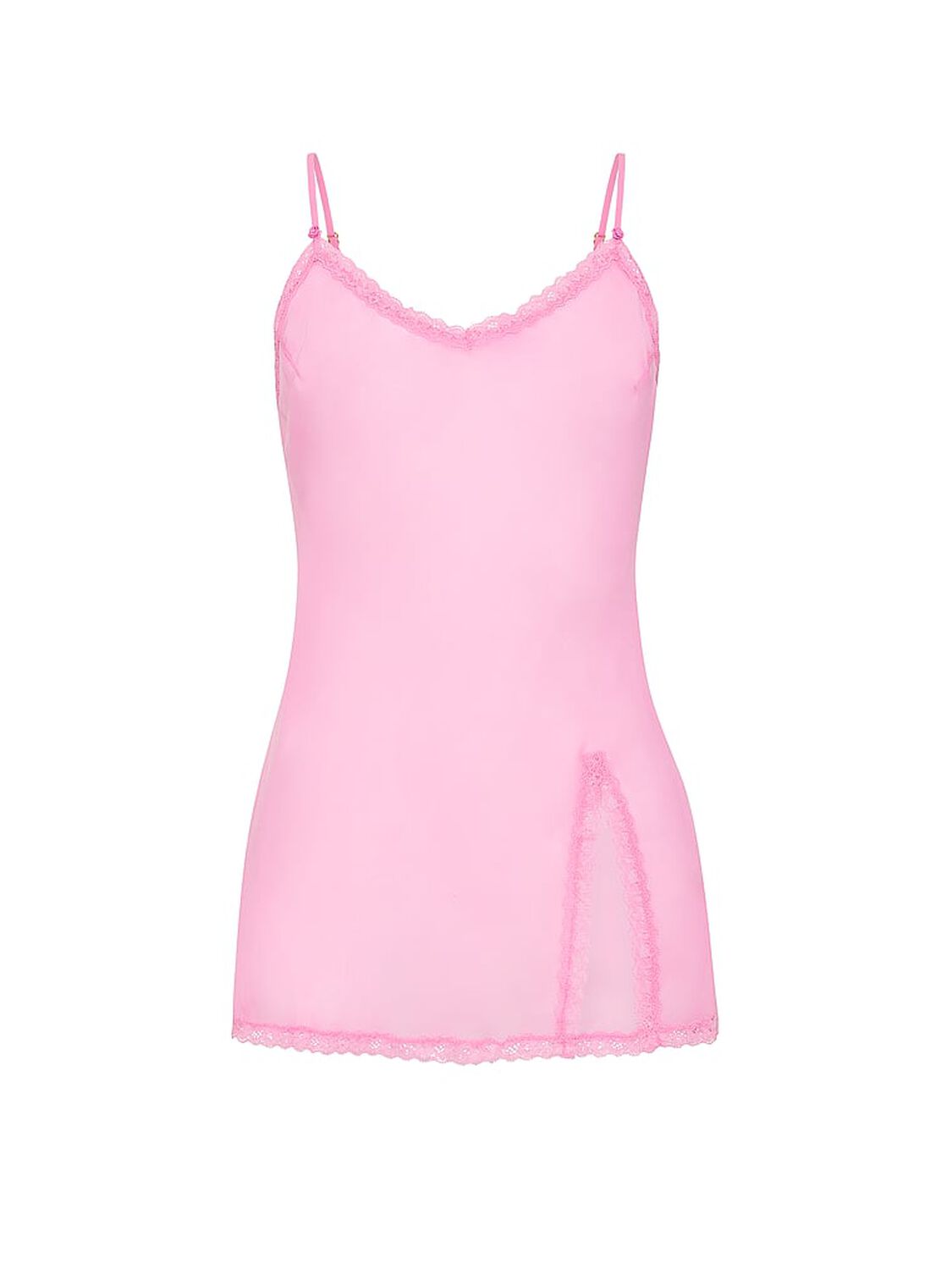 vs Dream Angels Chiffon Lace-Trim Mini Slip Dress 1 of 2 