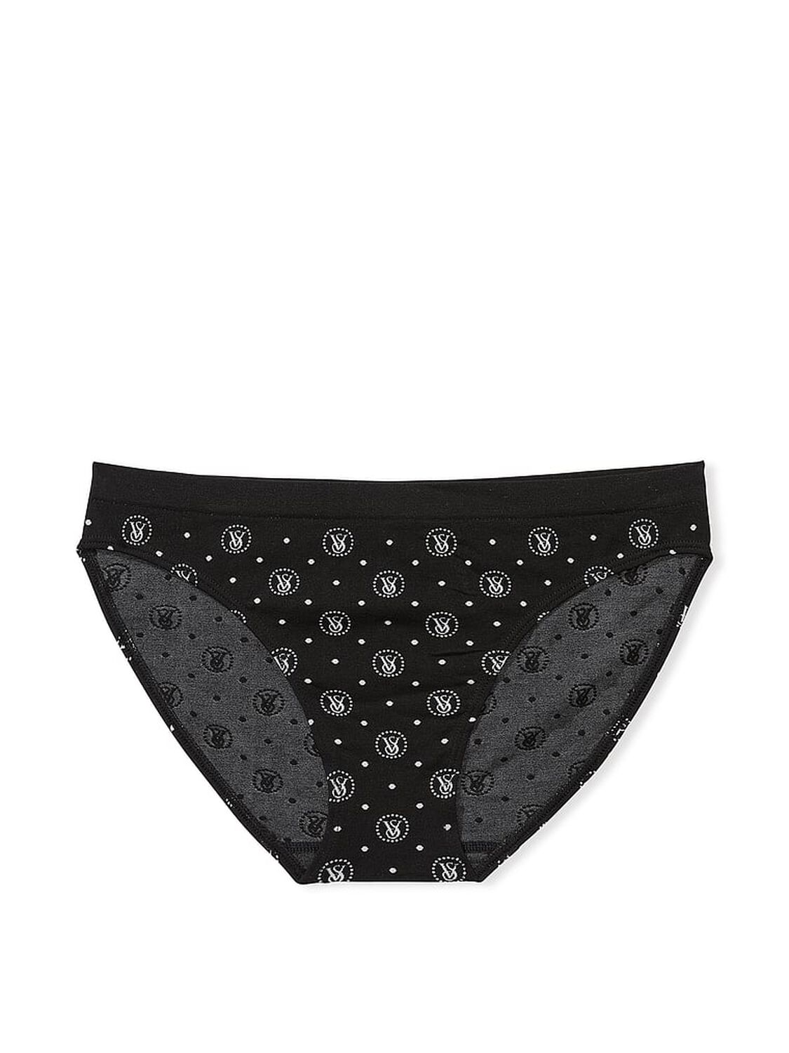 vs Seamless Seamless Bikini Panty Black Logo Dots 3 of 3 