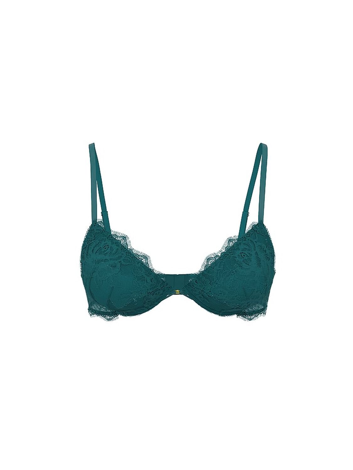vs Very Sexy Bombshell Add-2-Cups Rose Lace Push-Up Bra True Teal 3 of 3 