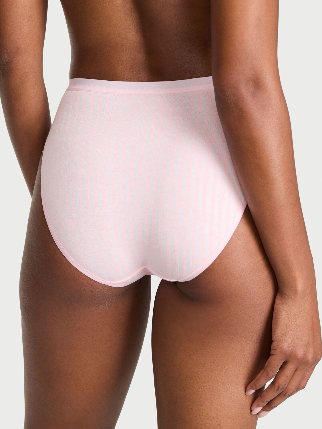vs Victoria's Secret Stretch Cotton High-Leg Brief Panty Stripe 2 of 3 