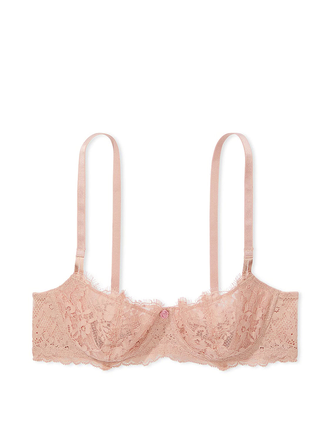 vs Dream Angels Wicked Unlined Lace Balconette Bra Macaron 3 of 4 