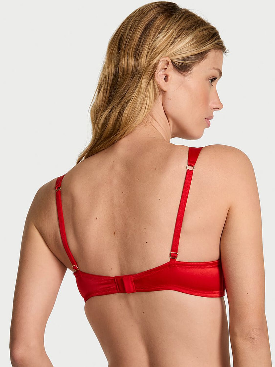 vs Dream Angels Wicked Twinkle Bows Peekaboo Balconette Bra Bright Vermillion 2 of 2 