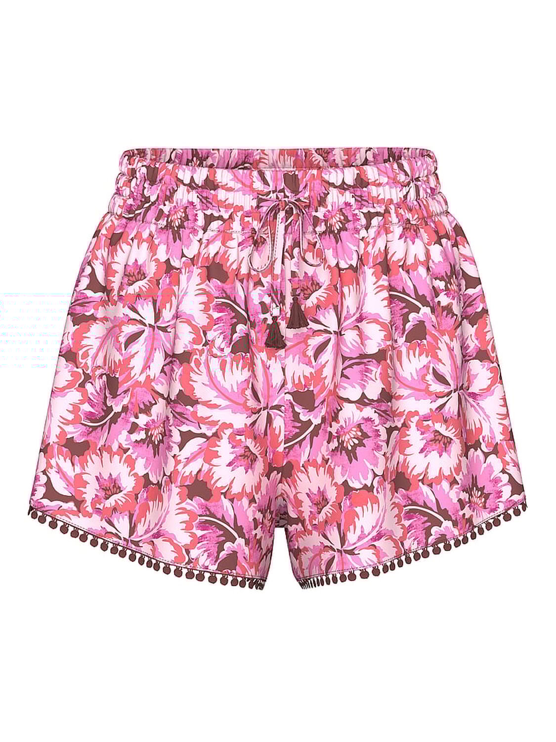 vs Victoria's Secret Swim Beachwear Easy Cover-Up Shorts Pink Floral 3 of 3 