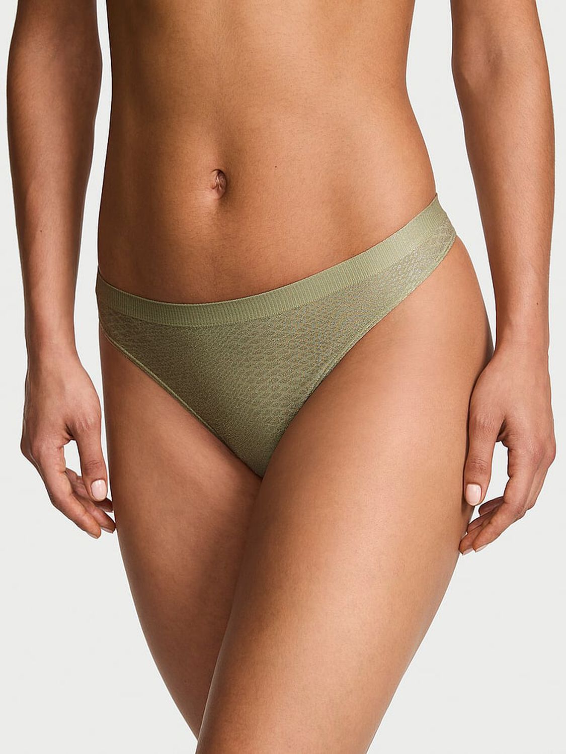 vs Seamless Seamless Thong Panty Fall Sage 1 of 3 