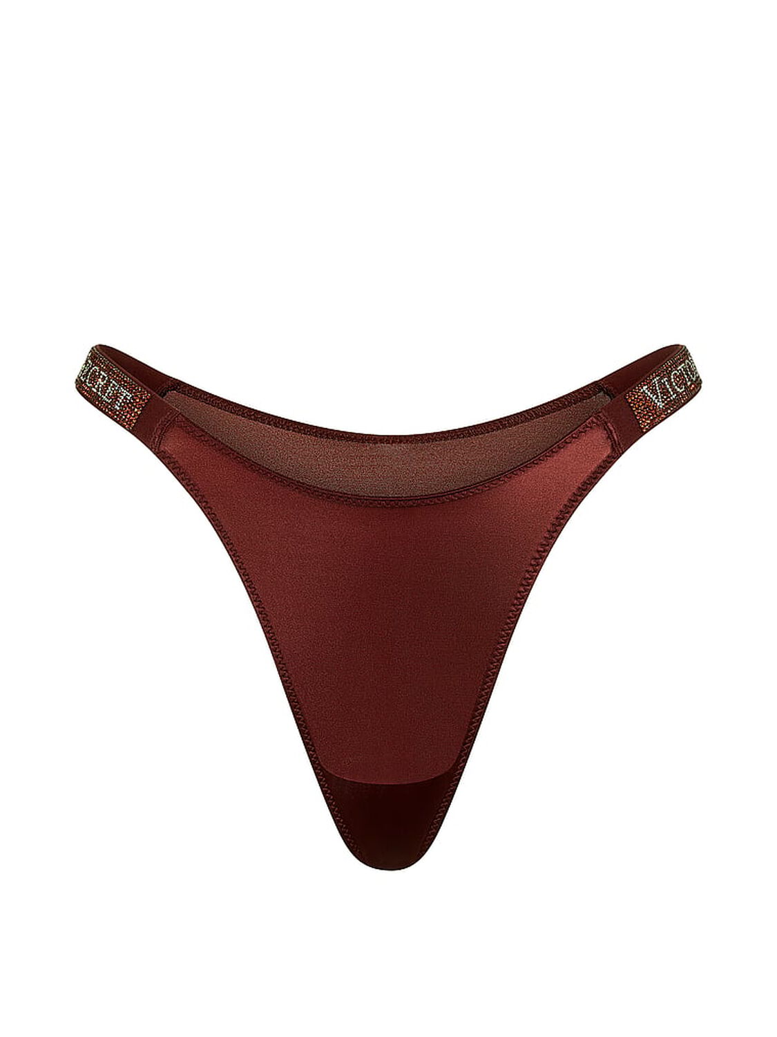 vs Very Sexy Shine Strap Brazilian Panty Dark Chili 3 of 4 