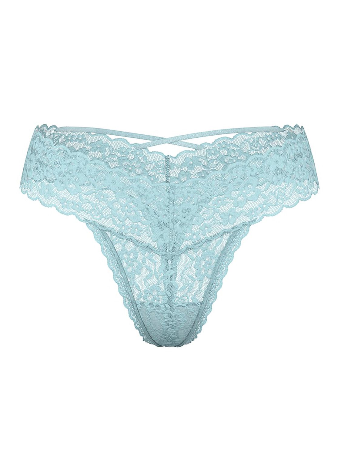 vs The Lacie Lace Strappy-Back Thong Panty Teal Haze 3 of 3 