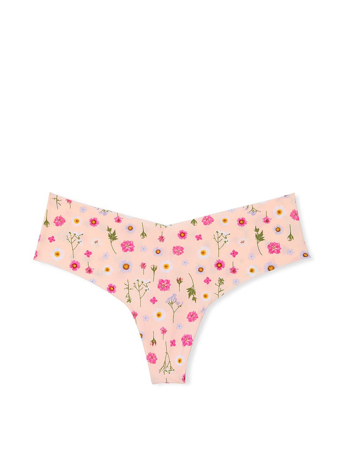 vs No-Show No-Show Thong Panty Purest Pink Pressed Floral 3 of 3 
