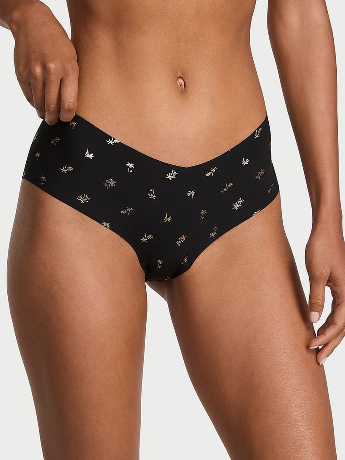 vs No-Show No-Show Cheeky Panty Black Palm 1 of 3 
