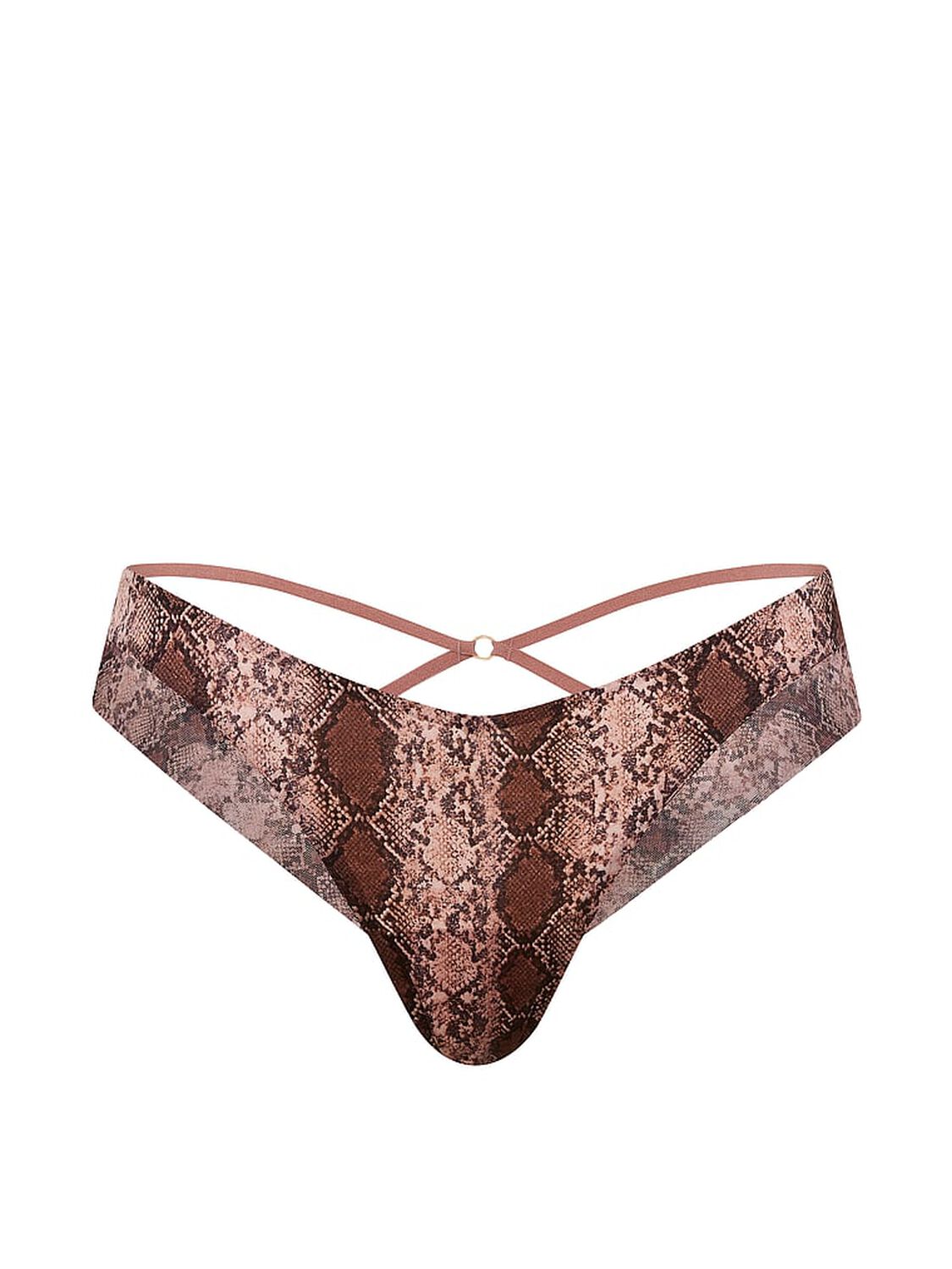 vs Very Sexy Sheer Reveal Mesh-Trim Strappy-Back Cheeky Panty Black Blooms 3 of 3 