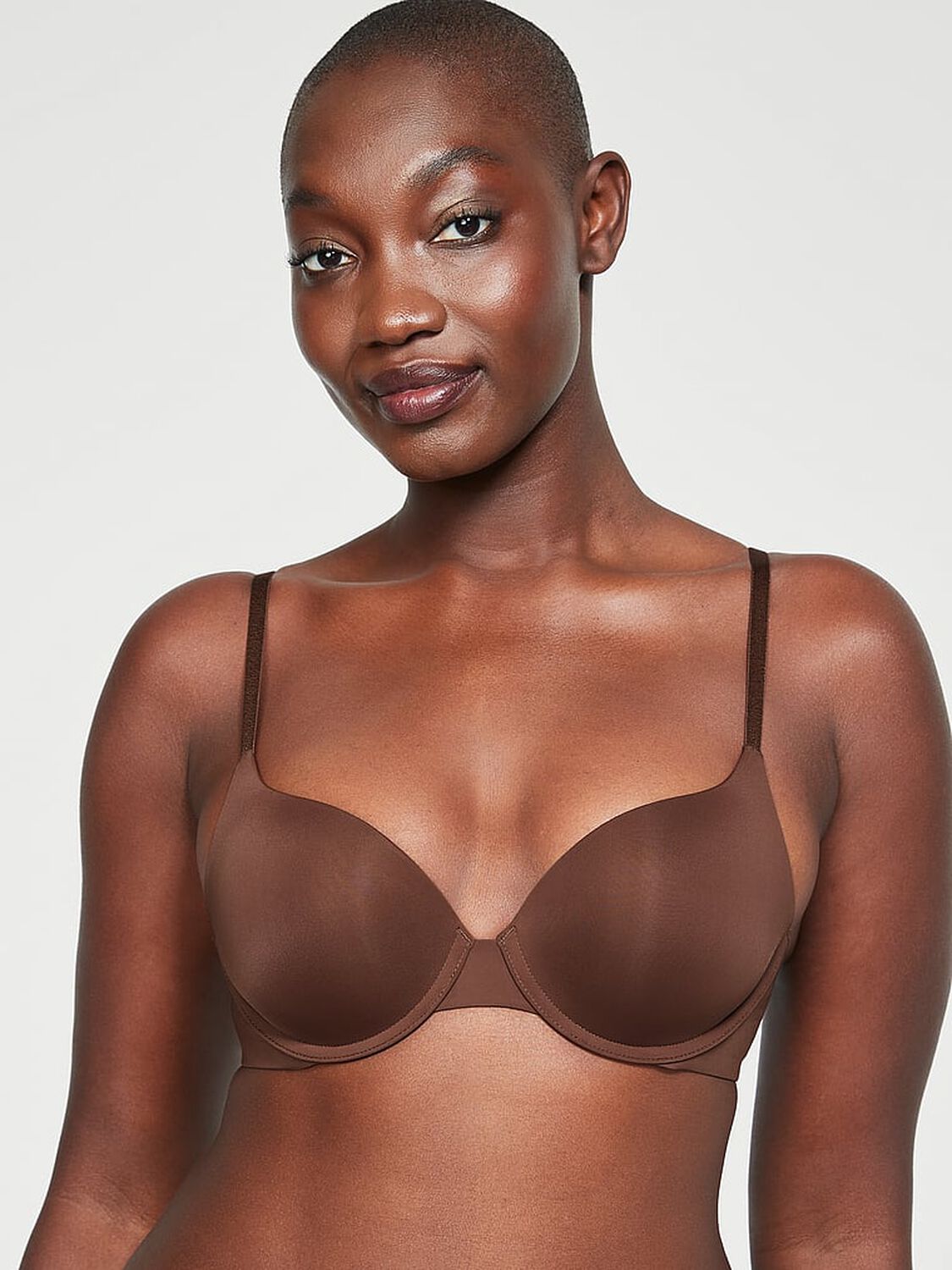 vs The T-Shirt Push-Up Perfect Shape Smooth Bra Ganache 1 of 3 