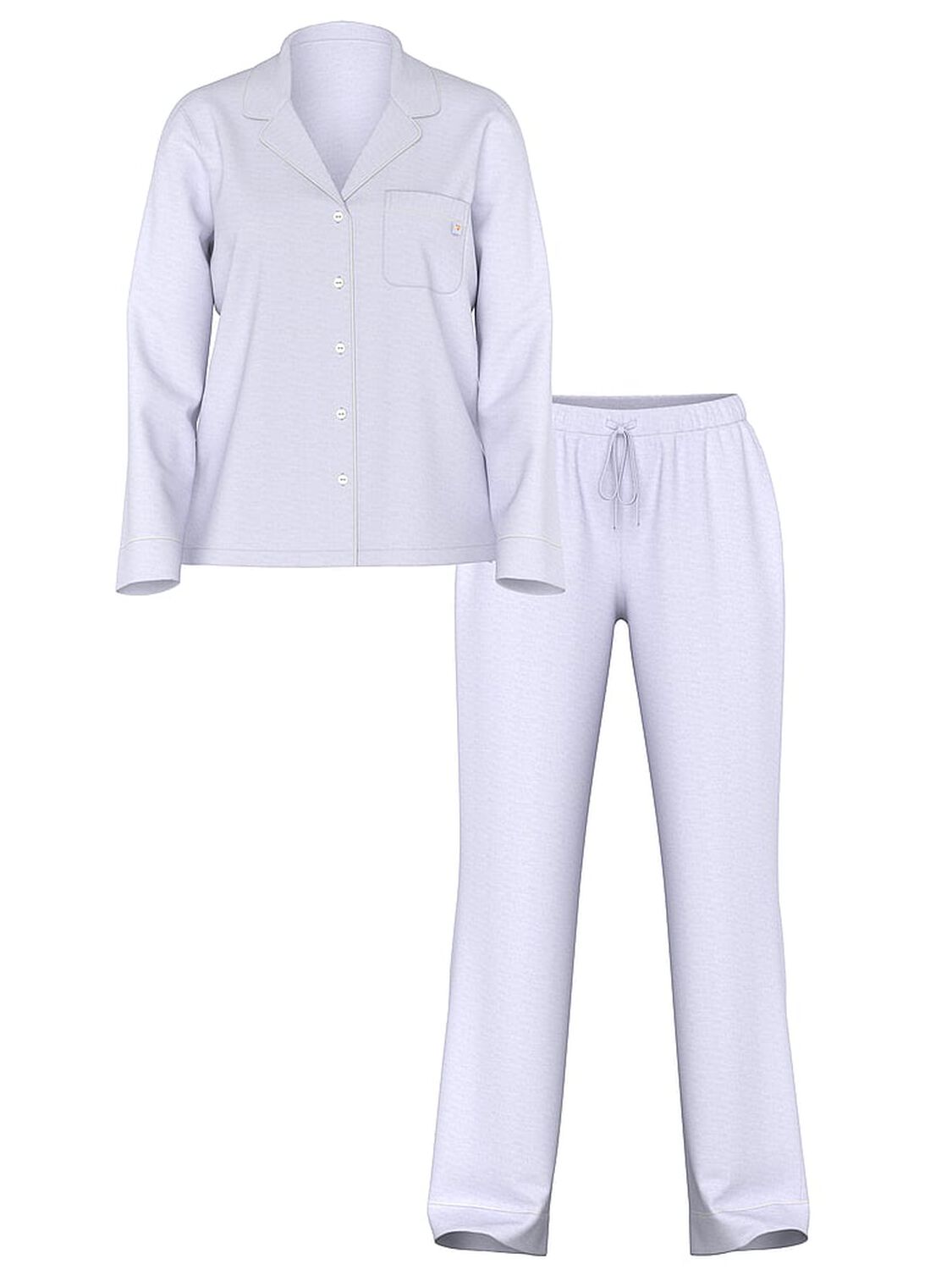 vs Victoria's Secret Modal Soft Long Pajama Set Heather Lavender Ice 3 of 4 