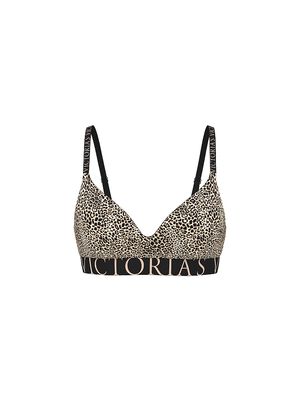Cotton Exploded Logo Lightly Lined Wireless Bra