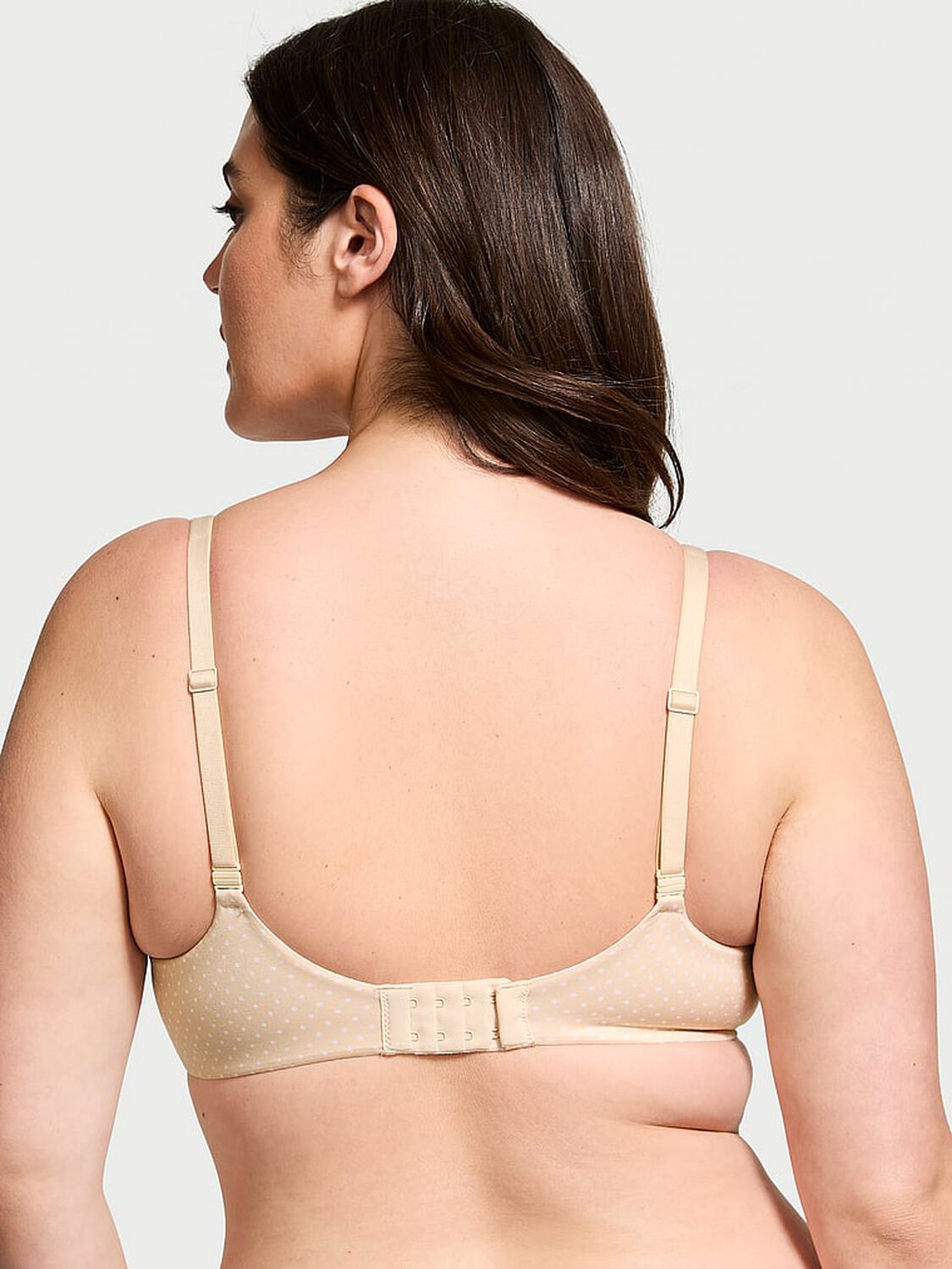 vs Body By Victoria Lightly Lined Smooth Demi Bra Marzipan Dots 2 of 3 