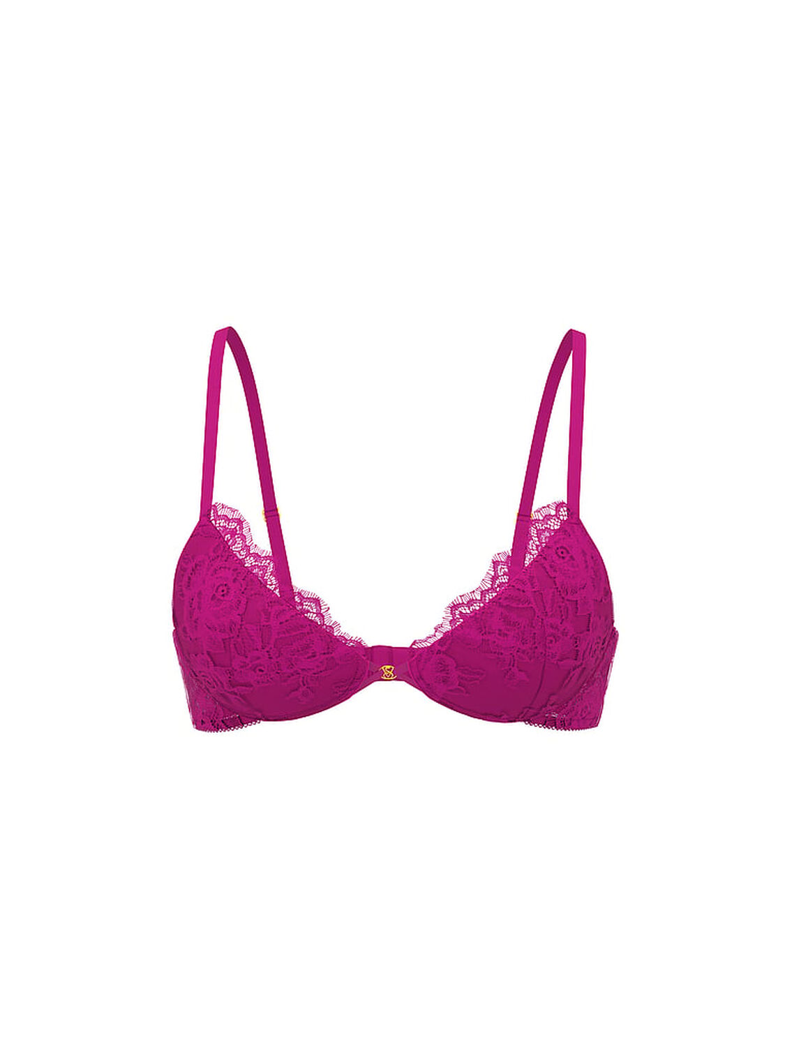 vs Very Sexy Bombshell Add-2-Cups Rose Lace Push-Up Bra Berrylicious 3 of 3 
