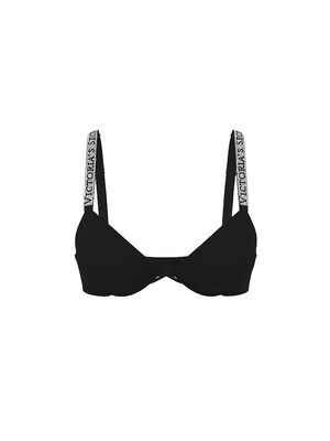 Logo Shine Strap Push-Up Bra