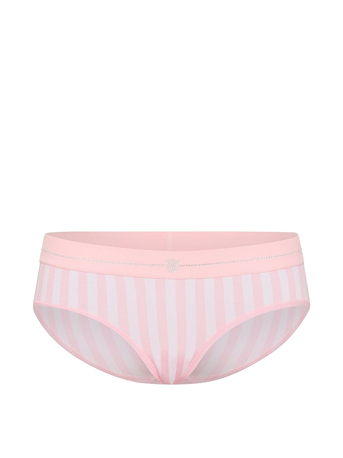 vs Cotton Shine Logo Cotton Hiphugger Panty Iconic Stripe 3 of 4 