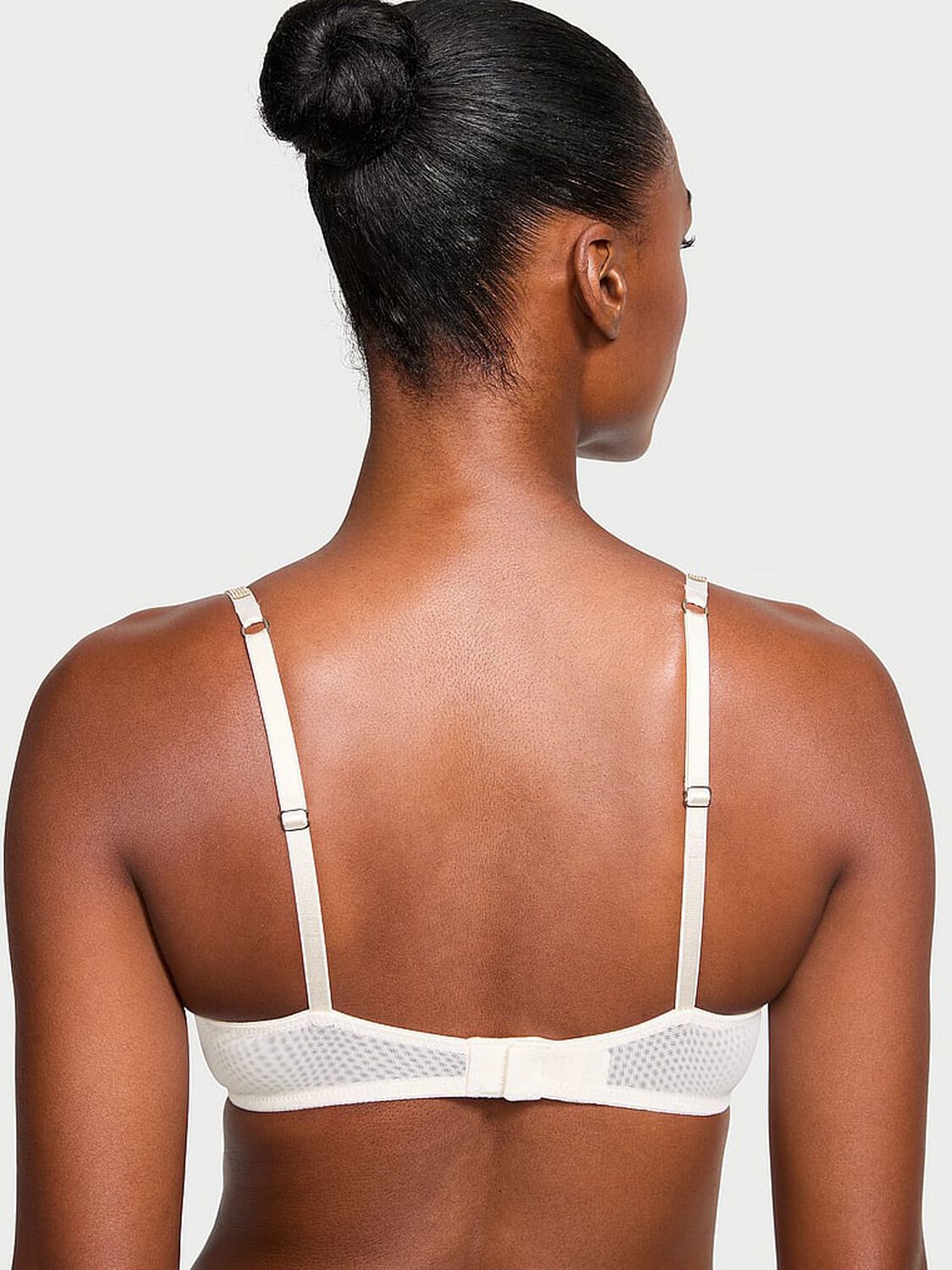 vs Very Sexy Sheer Shine Low-Cut Demi Bra Coconut White 2 of 4 