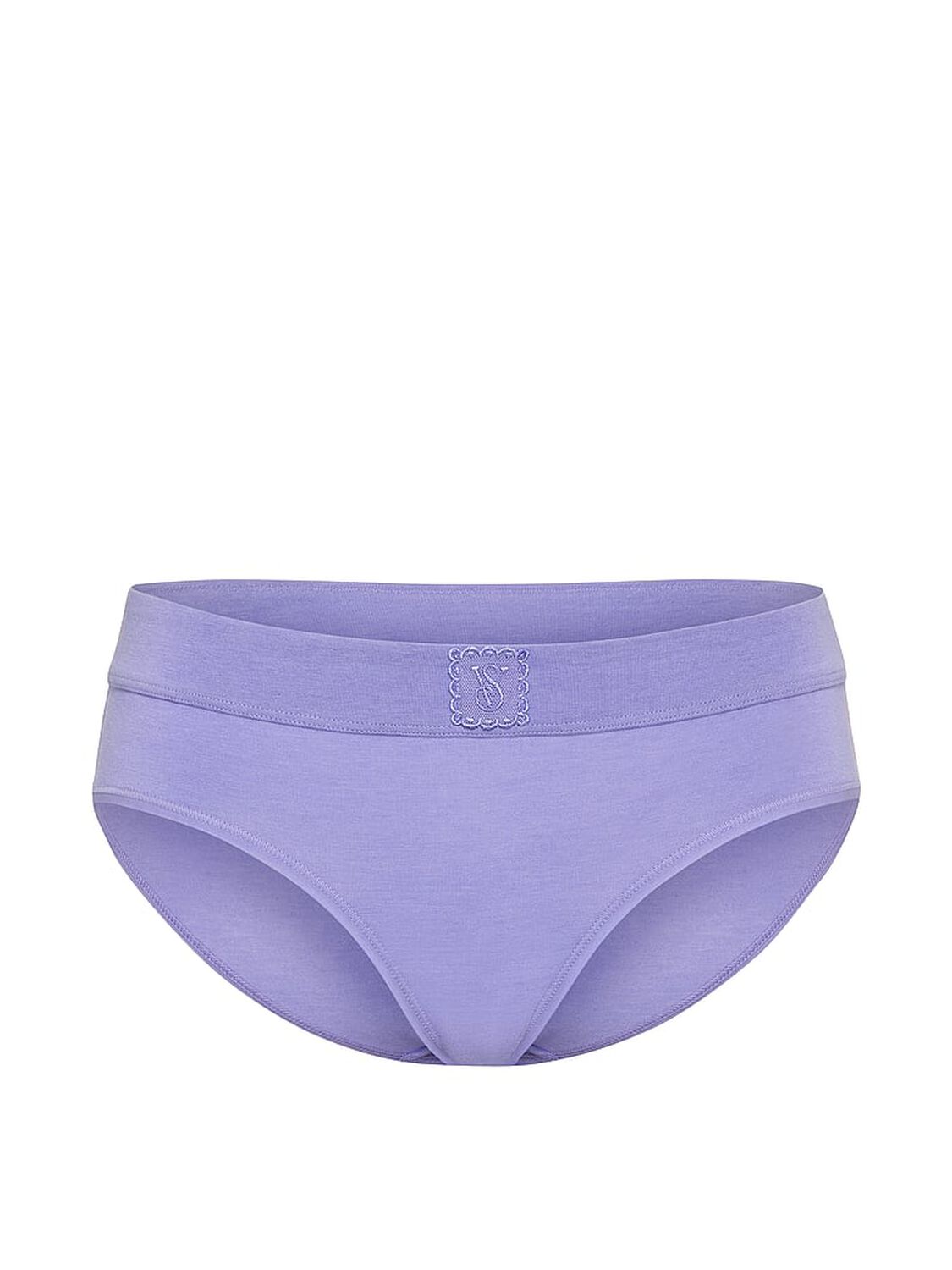 vs Cotton Logo Cotton Lace Patch Hiphugger Panty Verywinkle 3 of 3 