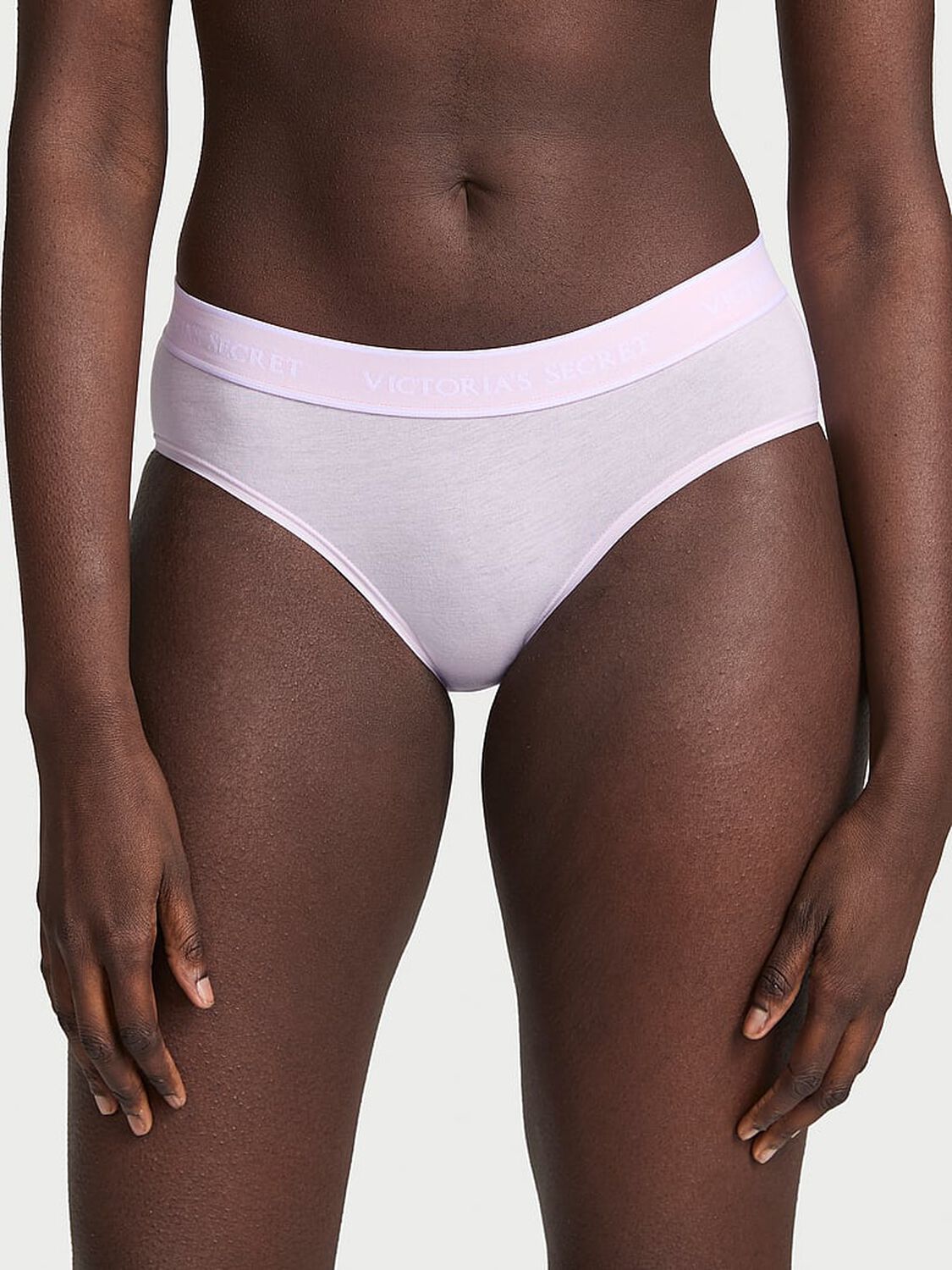 vs Cotton Logo Cotton Hiphugger Panty Delicate Violet 1 of 3 
