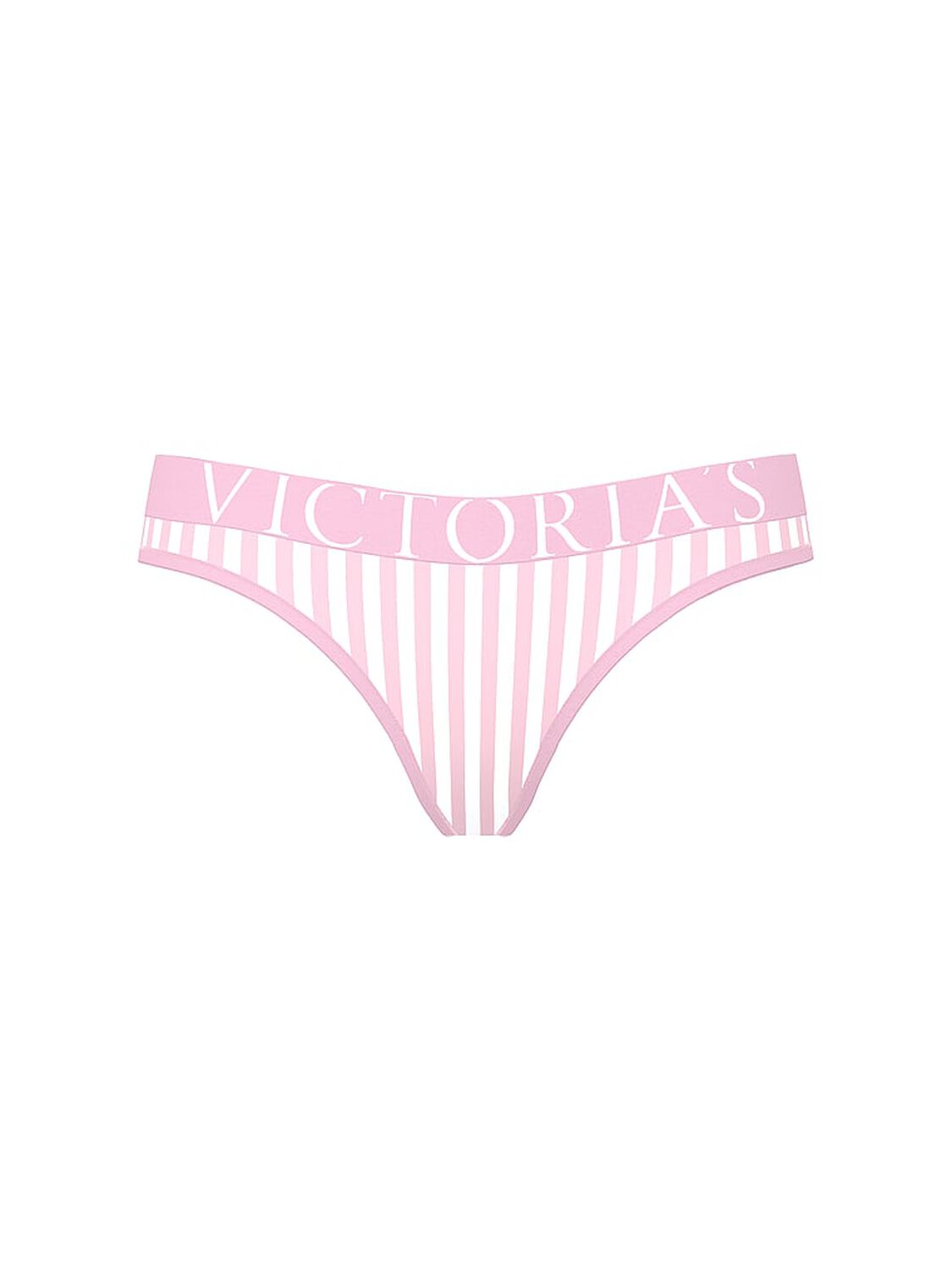 vs Cotton Exploded Logo Cotton Thong Panty Pretty Blossom Stripes 3 of 3 