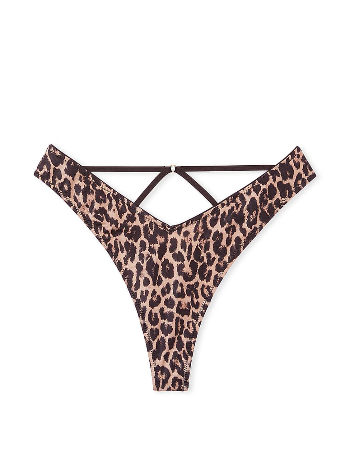 vs Very Sexy Strappy Back High-Leg Thong Panty Sexy Leopard 3 of 3 
