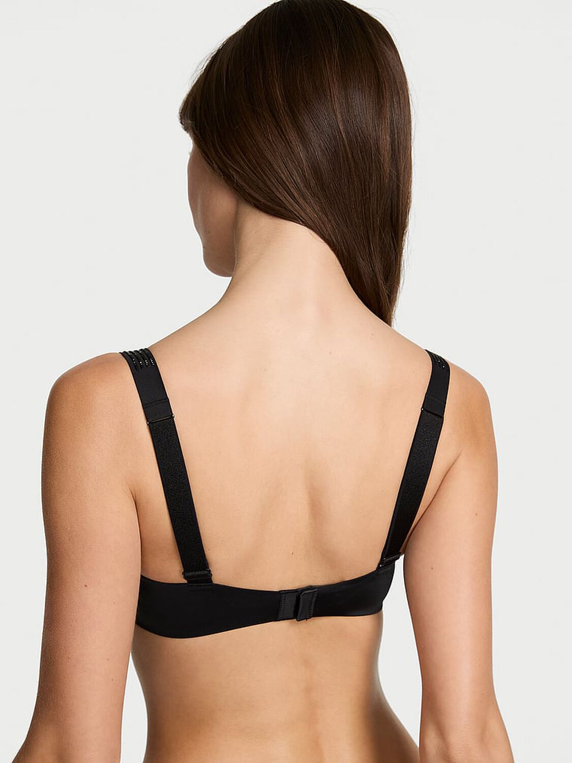 vs Very Sexy Bombshell Add-2-Cups Ombr&eacute; Stripe Shine Strap Push-Up Bra Black 2 of 3 