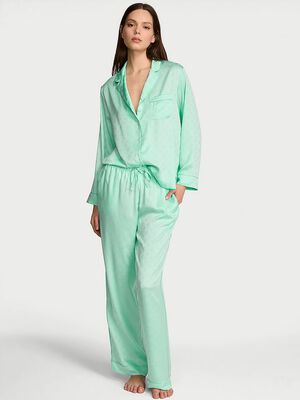 Signature Satin Long Pajama Set