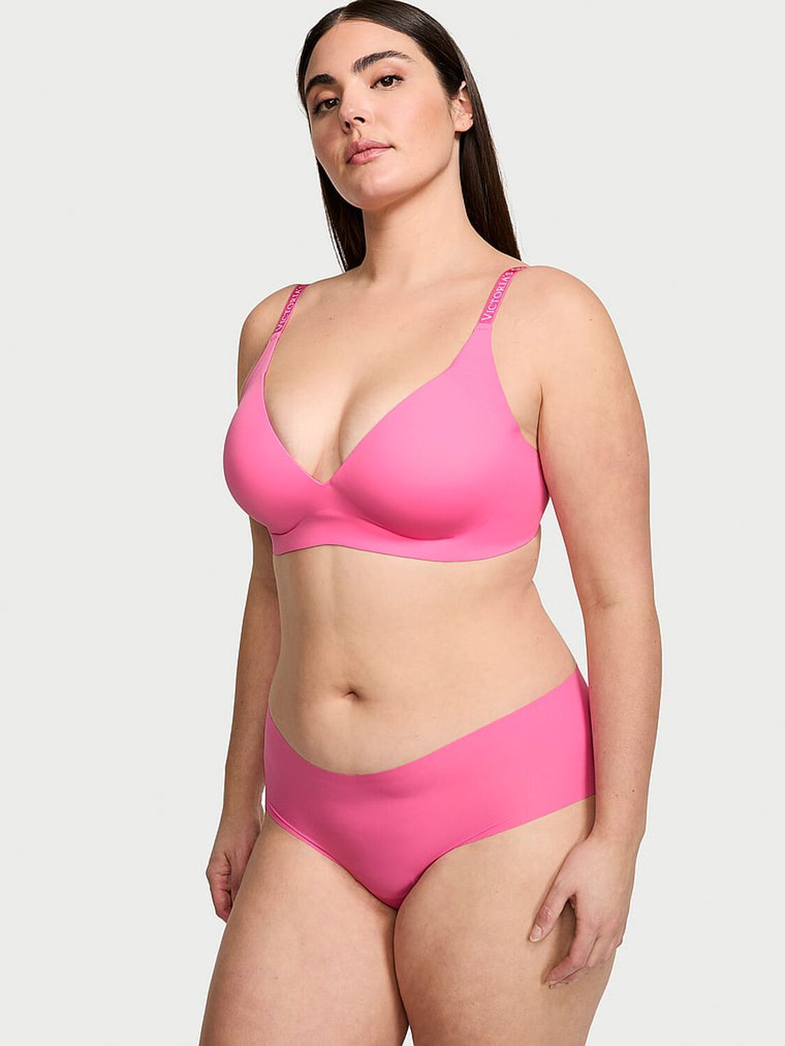 vs No-Show No-Show Ribbed Cheeky Panty Hollywood Pink 4 of 4 