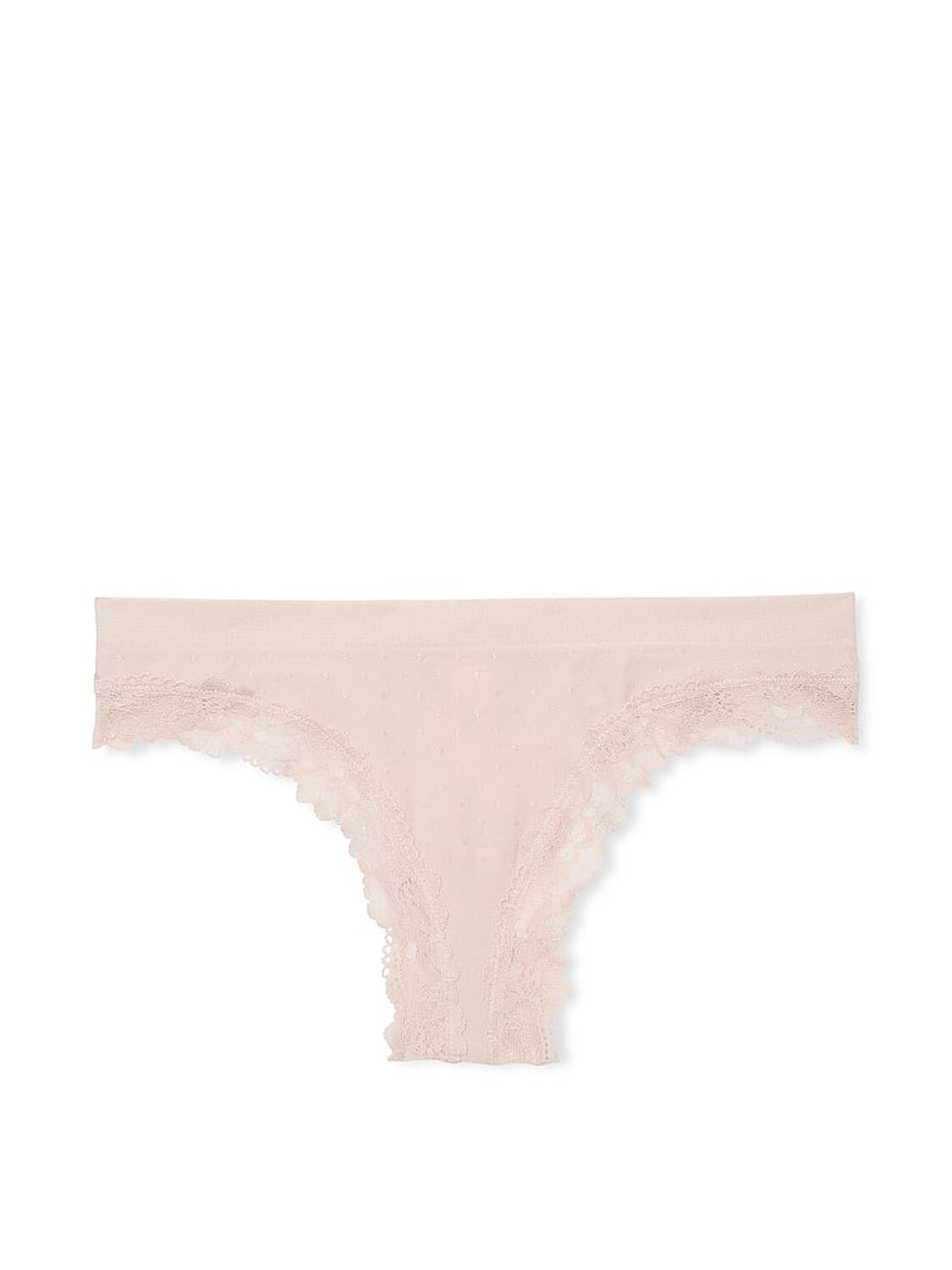 vs Seamless Seamless Lace-Trim Thong Panty Glaze 3 of 4 