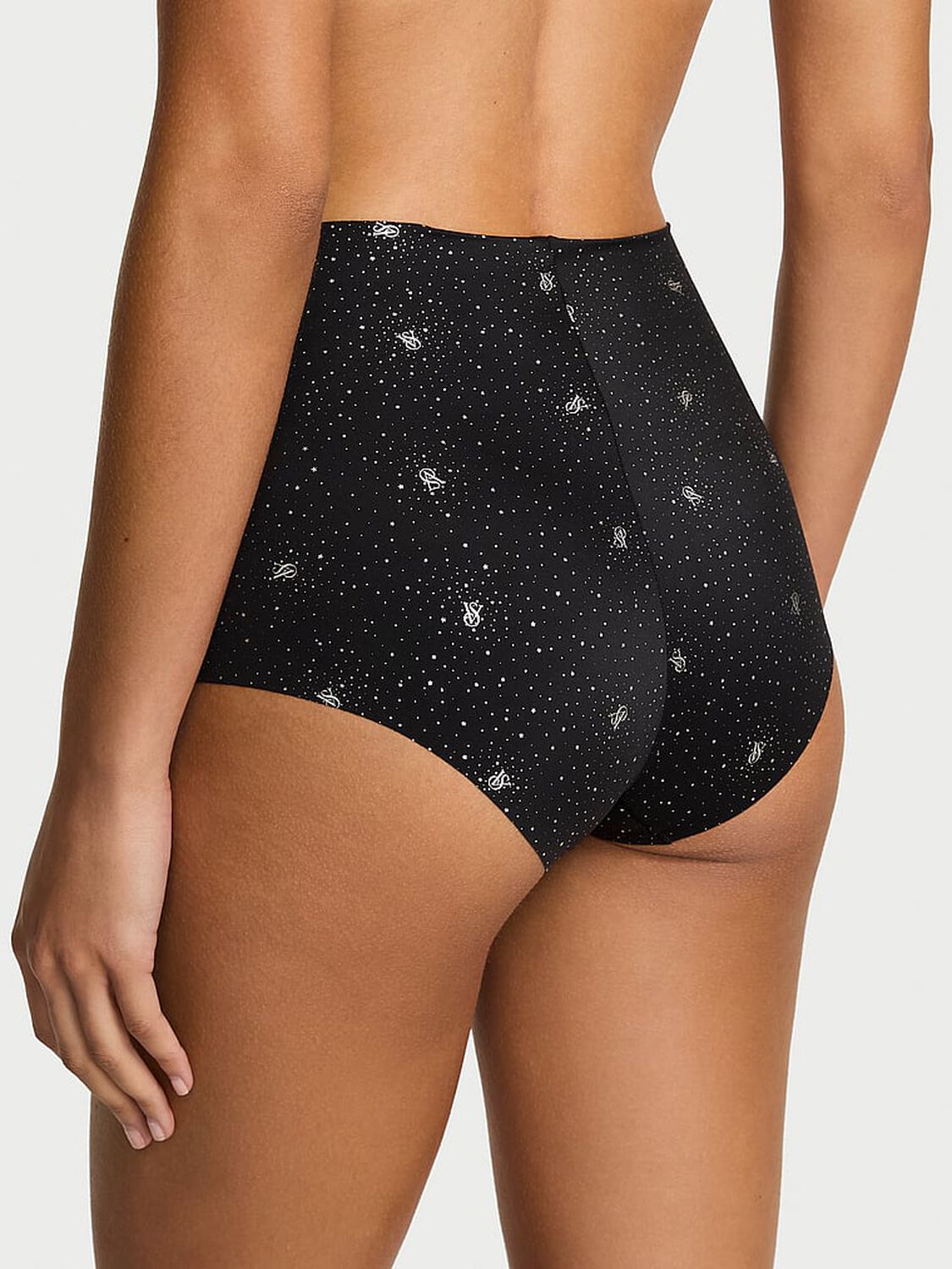 vs No-Show No-Show Modern Brief Panty Black Shimmer Logos 2 of 2 