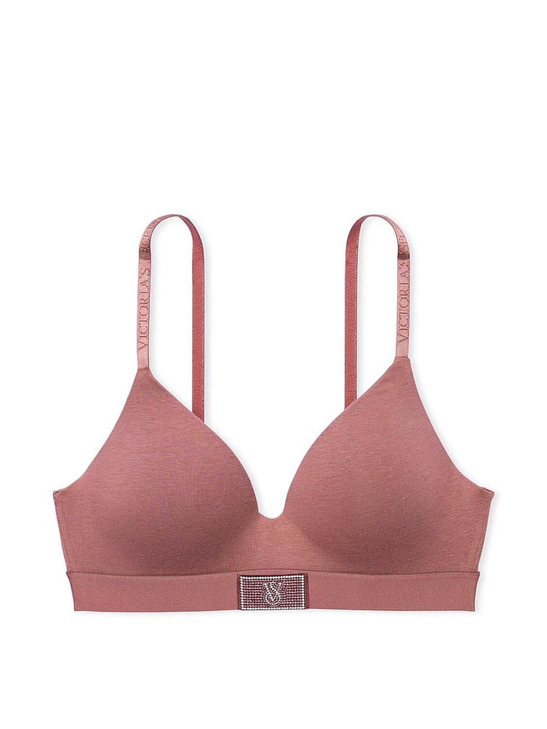 vs The T-Shirt Shine Patch Lightly Lined Wireless Bra Vintage Rose 3 of 4 