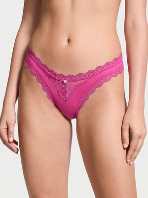 Lace-Trim Brazilian Panty