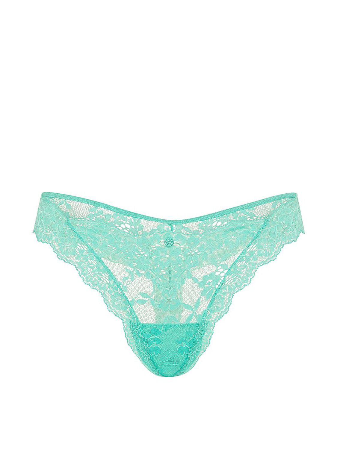 vs Dream Angels Lace Thong Panty New Scuba Blue Xdye 3 of 3 